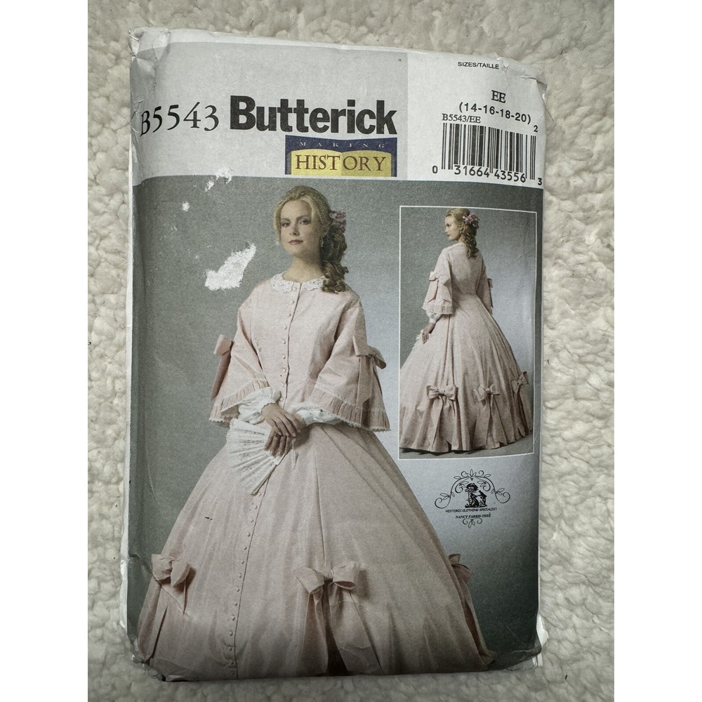Butterick B5543 misses Civil War Costume Sizes 14-20 UNCUT
